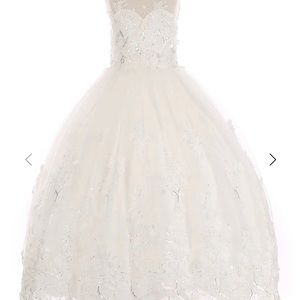 New never worn little girl formal dress